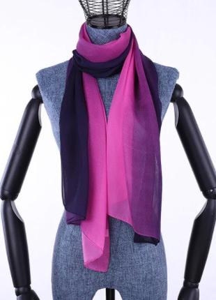 Женский шарф розовый + черный - размер шарфа приблизительно 15...
