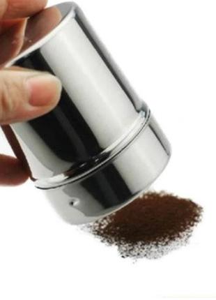 Емкость для корицы кофе шоколада 7 на 5 см серый