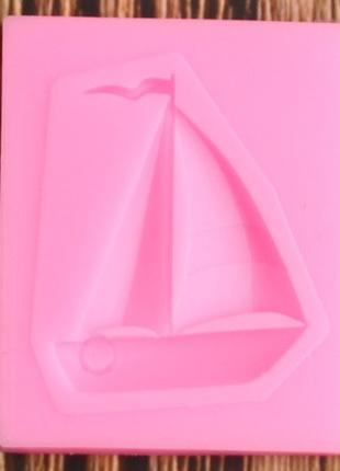 Молд кондитерский "Кораблик" - размер молда 4*4,5см, силикон