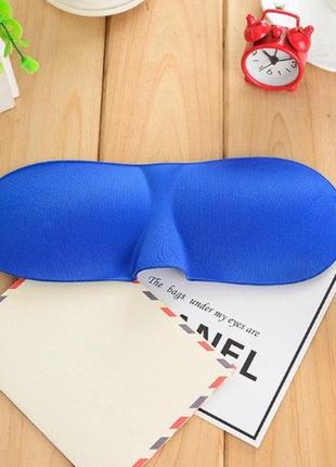 Спальные очки для сна синие - размер универсальный, на резинке