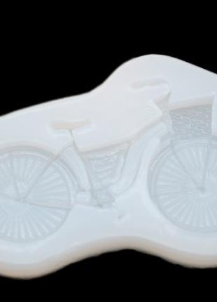 Молд силиконовый "Велосипед" - размер молда 9*5,8см