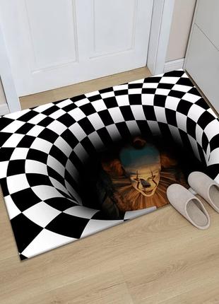 Декор для Хэллоуин коврик под дверь "Клоун" - размер 60*40см, ...