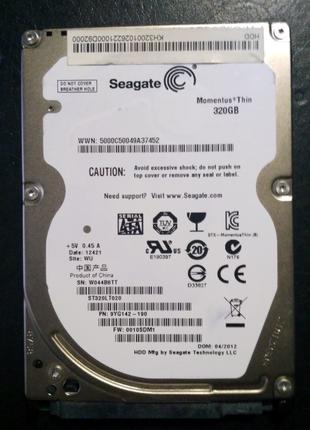 Жесткий диск Seagate Momentus Thin 320GB 5400rpm 16MB 2.5 SATA II