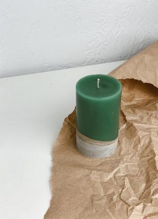 Парафиновая свеча в бетоне с эфирными аромамаслами 7х12см
