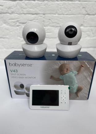 Видеоняня babysense v43 с монитором 4,3 дюйма, с двумя камерам...