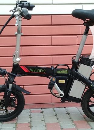 Електровелосипед із Японії WBLDDC 14 колеса 300 W 48v.