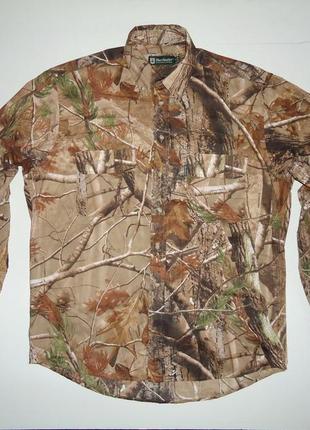 Рубашка  deerhunter realtree cotton камуфляж лес для охоты (m-l)