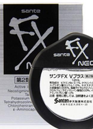 Японские капли для зрения с таурином Sante FX Neo