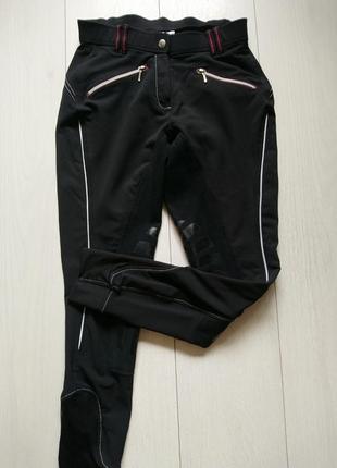 Спортивные штаны лосины с силиконом для конкура polo society