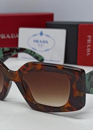 Окуляри в стилі prada жіночі сонцезахисні брендові тигрові дуж...