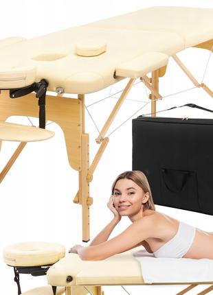 Массажный стол складной 4FIZJO Massage Table Wood W60 Beige