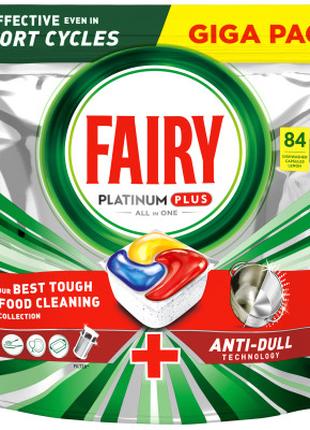 Таблетки для посудомоечных машин Fairy Platinum Plus All in On...