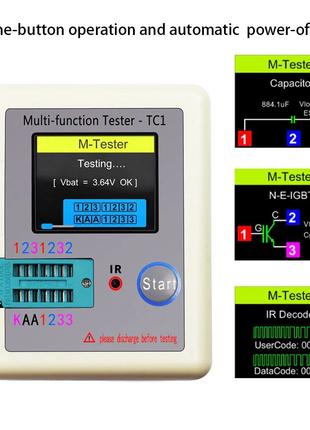 Многофункциональный Тестер радиокомпонентов TC7 TFT (LRC-TC1)