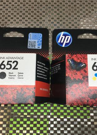 Картридж HP 652 (Black + Color) Комплект Оригінал! Новый!