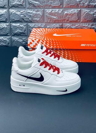 Кросівки Nike Air Force чоловічі, білі якісні кросівки