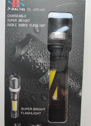 Ручной фонарик с USB зарядкой BL-W546