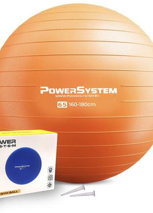 М'яч фітбол спортивний тренувальний для фітнесу Power System P...