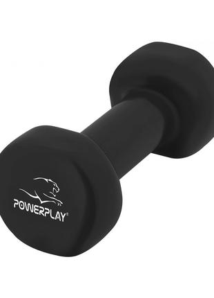 Гантель для фитнесу тренувальна вінілова PowerPlay 4125 Achill...