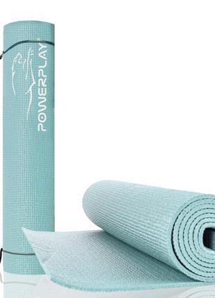 Коврик тренировочный для йоги и фитнеса PowerPlay 4010 PVC Yog...