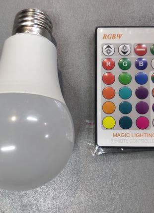 Лампочка на пульті/лампочка с пультом, RGB, E27