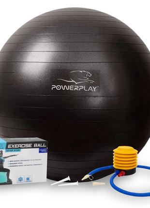 Мяч фитбол спортивный тренировочный для фитнеса PowerPlay 4001...