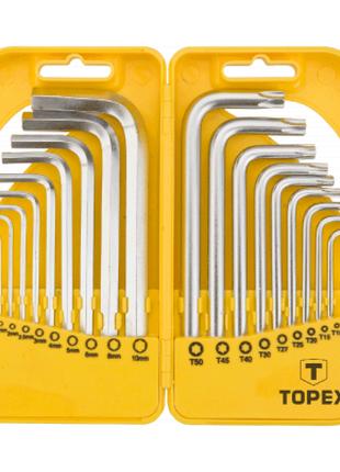 Набор инструментов Topex ключи шестигранные HEX и Torx, набор ...
