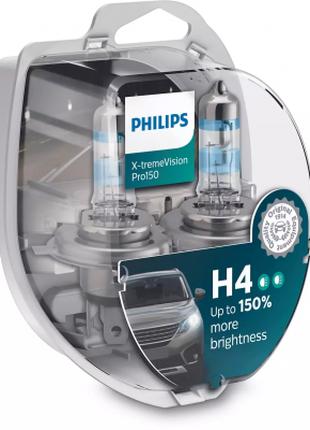 Автолампа Philips H4 X-treme VISION PRO +150%, 3700K, 2шт/бліс...
