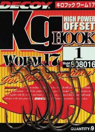 Крючок Decoy Worm17 Kg Hook 06 (9 шт/уп) (1562.01.54)