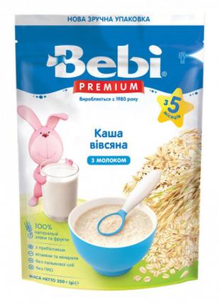 Детская каша Bebi Premium молочная овсяная +5 мес. 200 г (8606...