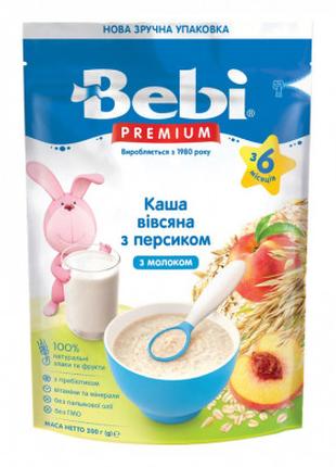 Детская каша Bebi Premium молочная овсяная с персиком +6 мес. ...