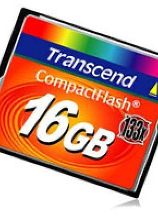 Карта памяти Transcend 16Gb Compact Flash 133x (TS16GCF133)