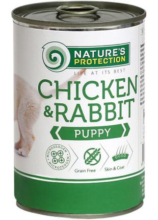 Консерви для собак Nature's Protection Puppy Chicken&Rabbit; 4...