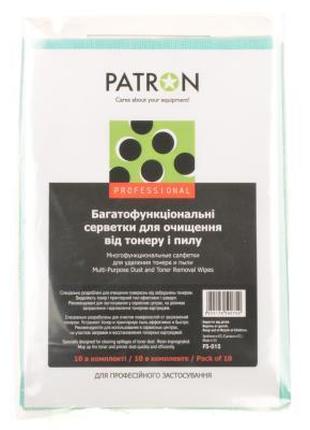 Салфетки Patron Multi-Purpose Dust and Toner Removal Wipes, 10...