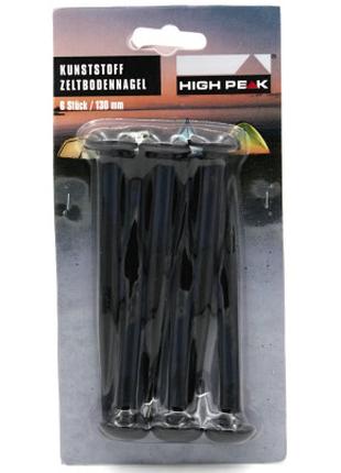 Комплект колышков High Peak ABS Mushroom Peg 13 см 6 шт Black ...