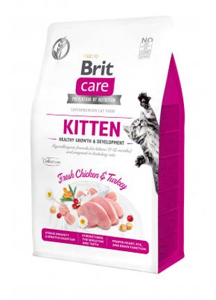 Сухой корм для кошек Brit Care Cat GF Kitten HGrowth and Devel...
