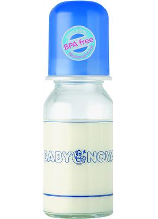 Бутылочка для кормления Baby-Nova стеклянная 125 мл (3960310)