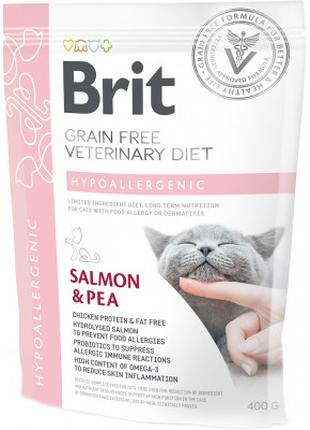 Сухой корм для кошек Brit GF VetDiets Cat Hypoallergenic 400 г...