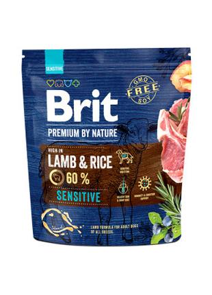 Сухой корм для собак Brit Premium Dog Sensitive Lamb 1 кг (859...