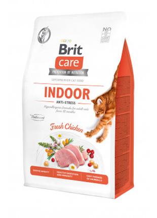 Сухой корм для кошек Brit Care Cat GF Indoor Anti-stress 400 г...