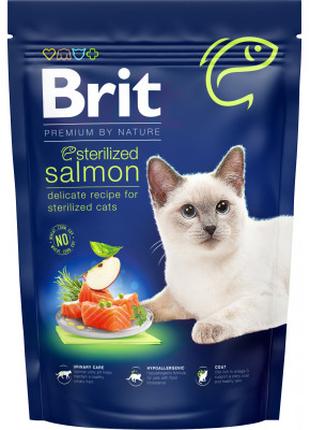 Сухой корм для кошек Brit Premium by Nature Cat Sterilized Sal...