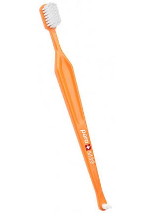 Зубная щетка Paro Swiss M39 средней жесткости оранжевая (76104...