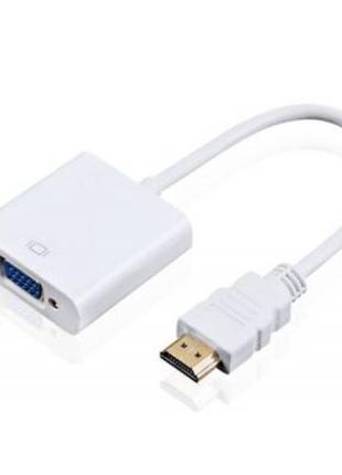Переходник HDMI M to VGA F (с кабелями аудио и питания от USB)...