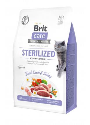 Сухой корм для кошек Brit Care Cat GF Sterilized Weight Contro...