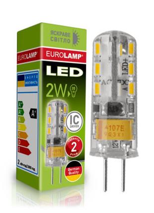 Лампочка Eurolamp LED силикон G4 2W 4000K 220V (LED-G4-0240(220))