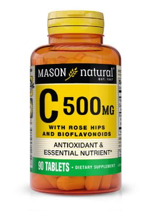 Витамин Mason Natural Витамин C 500 мг с Шиповником и Биофлаво...