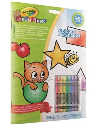 Набор для творчества Crayola Mini Kids Раскраска Цвета и формы...
