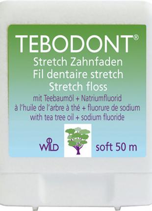 Зубная нить Dr. Wild Tebodont-F с маcлом чайного дерева и фтор...