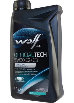 Моторное масло Wolf OFFICIALTECH 5W30 C2/C3 1л (8332371)