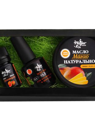 Набір косметики Mayur Олія манго + Олія для кутикули + Еф. олі...