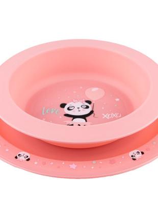 Набор детской посуды Canpol babies Exotic Animals Розовый 2шт....